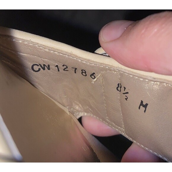 Stuart Weitzman Women Wedge 8.5 Chunky Metallic Gold Silver Clipper Platform - Picture 9 of 10